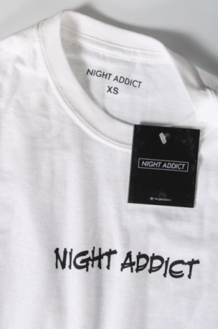 Herren T-Shirt NIGHT ADDICT, Größe XS, Farbe Weiß, Preis € 14,95