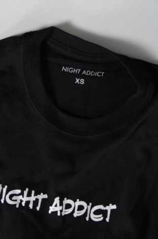 Мъжка тениска NIGHT ADDICT, Размер XS, Цвят Черен, Цена 12,47 лв.