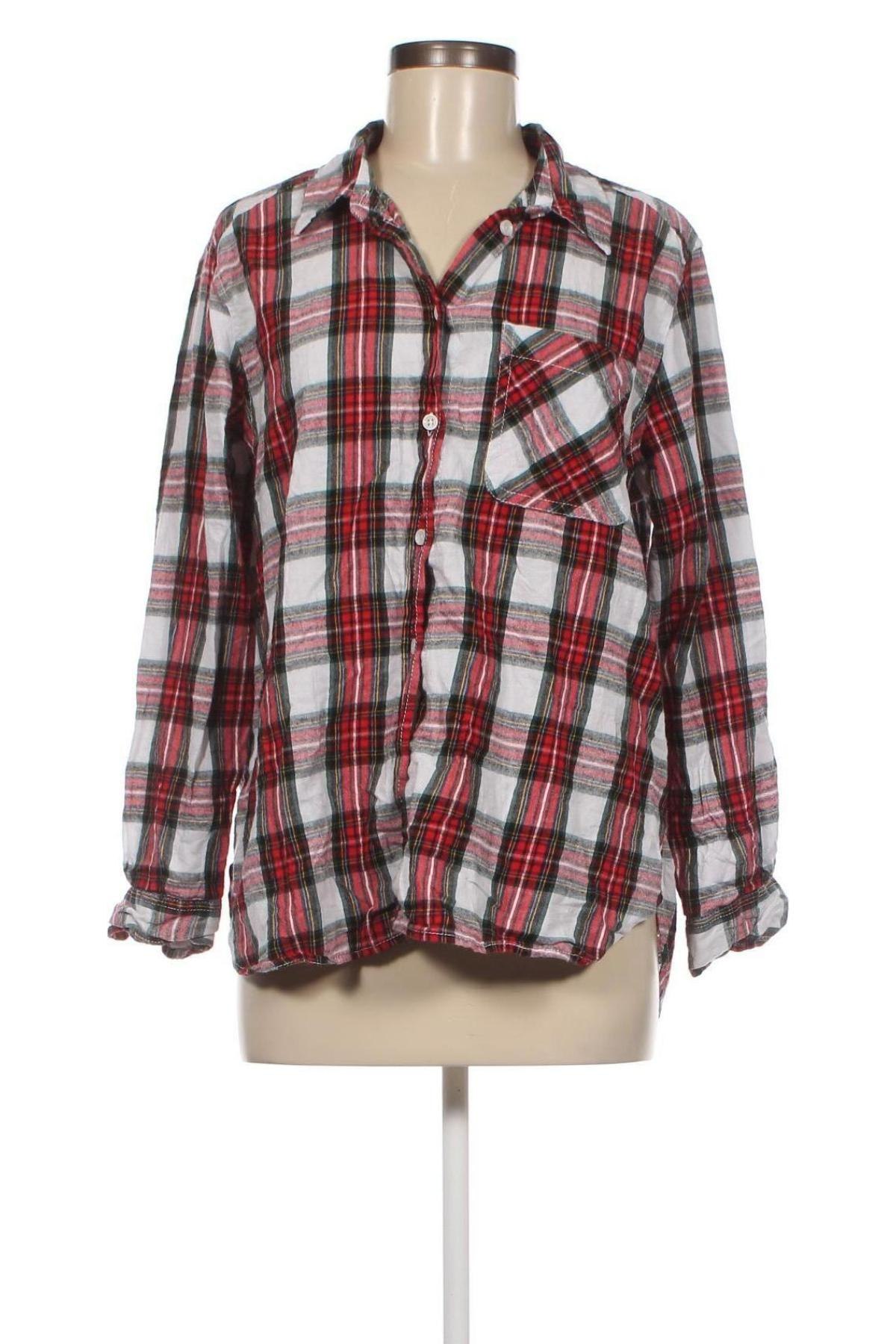 Γυναικείο πουκάμισο Time and tru, Μέγεθος L, Χρώμα Πολύχρωμο, Τιμή 2,78 €