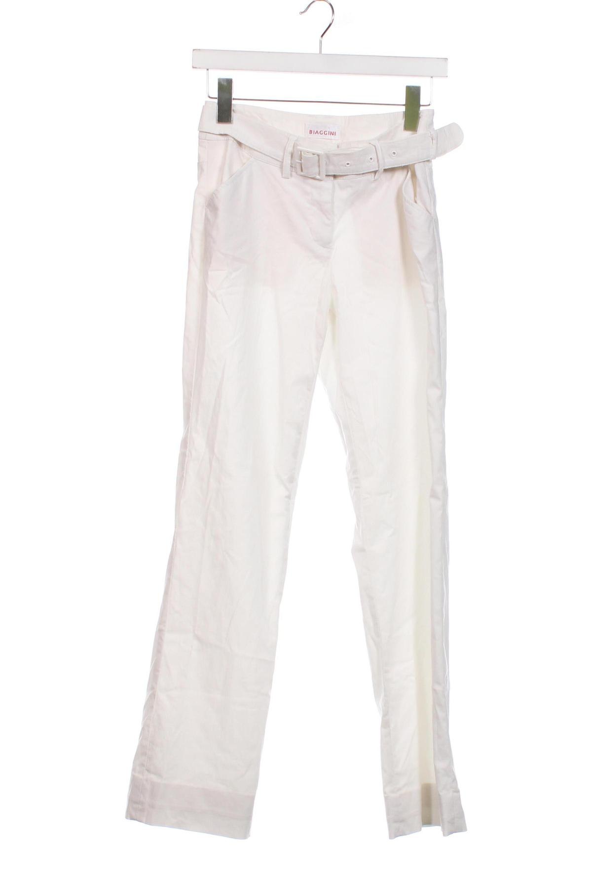 Дамски панталон Biaggini, Размер XS, Цвят Бял, Цена 8,70 лв.