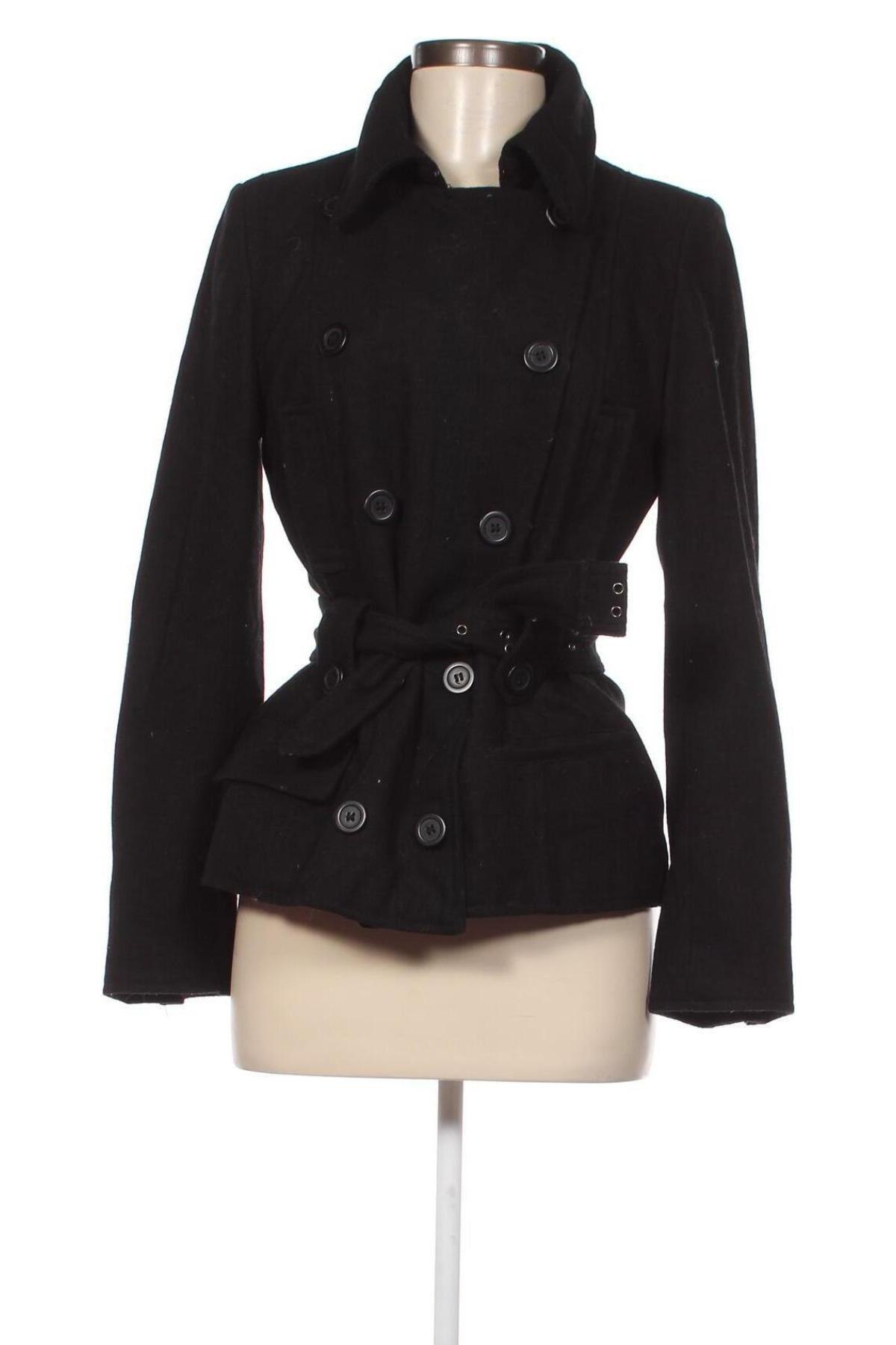 Дамско палто Choklate, Размер M, Цвят Черен, Цена 15,60 лв.