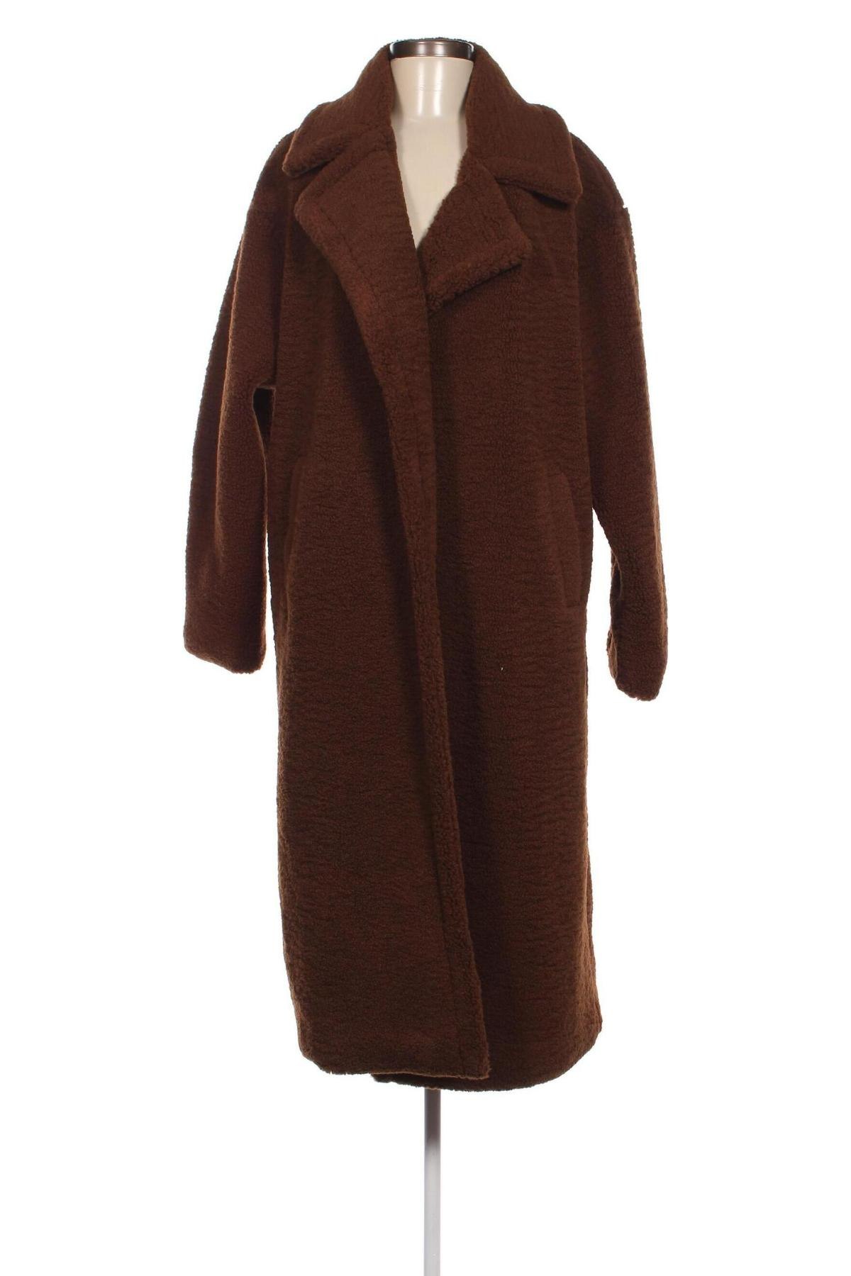 Дамско палто Pretty Lavish, Размер S, Цвят Кафяв, Цена 128,70 лв.