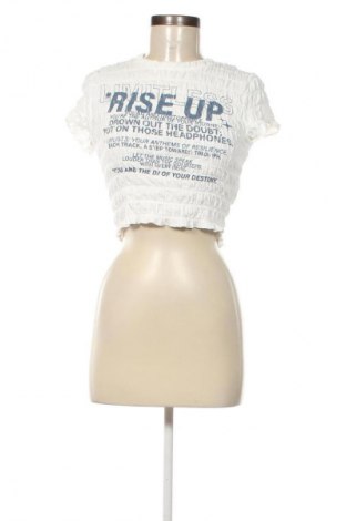 Γυναικεία μπλούζα Bershka, Μέγεθος S, Χρώμα Λευκό, Τιμή 15,99 €