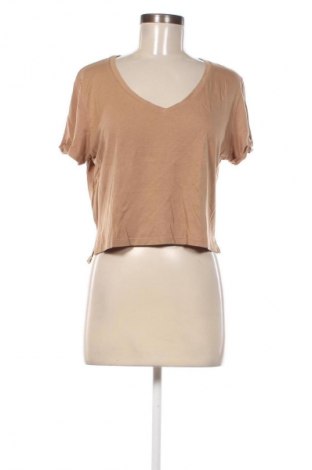 Damen Shirt Bershka, Größe L, Farbe Beige, Preis 4,99 €