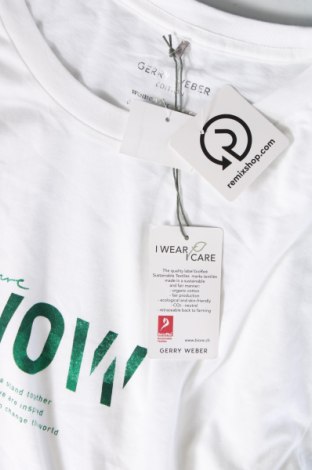 Γυναικείο t-shirt Gerry Weber, Μέγεθος XL, Χρώμα Λευκό, Τιμή 31,96 €