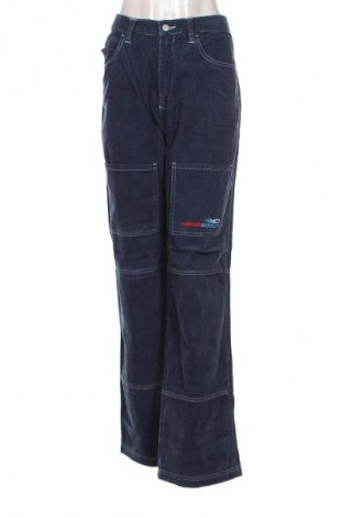 Pantaloni de velvet de femei Kanabeach, Mărime XL, Culoare Albastru, Preț 56,42 Lei