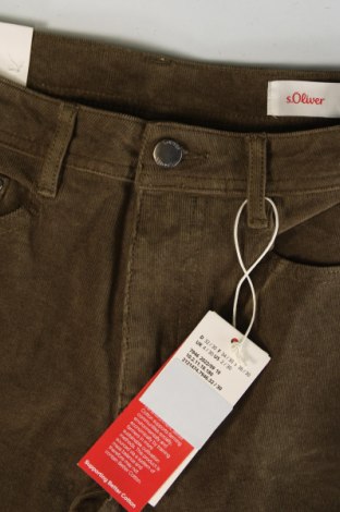 Pantaloni de velvet de femei S.Oliver, Mărime XXS, Culoare Verde, Preț 76,99 Lei