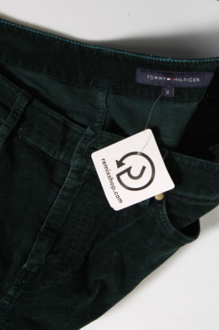 Pantaloni de velvet de femei Tommy Hilfiger, Mărime M, Culoare Verde, Preț 96,72 Lei