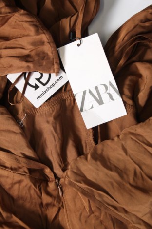 Дамски гащеризон Zara, Размер S, Цвят Кафяв, Цена 53,99 лв.