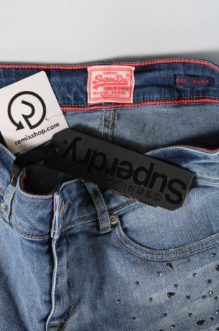 Γυναικείο κοντό παντελόνι Superdry, Μέγεθος L, Χρώμα Μπλέ, Τιμή 7,99 €