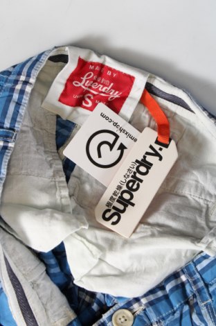 Дамски къс панталон Superdry, Размер M, Цвят Син, Цена 17,67 лв.