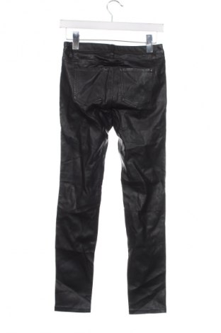 Pantaloni de piele pentru damă H&M Divided, Mărime XS, Culoare Negru, Preț 24,99 Lei