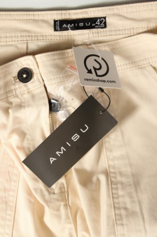 Pantaloni de femei Amisu, Mărime L, Culoare Bej, Preț 76,99 Lei