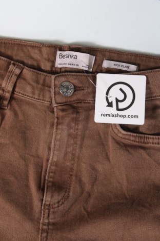 Pantaloni de femei Bershka, Mărime S, Culoare Maro, Preț 31,99 Lei