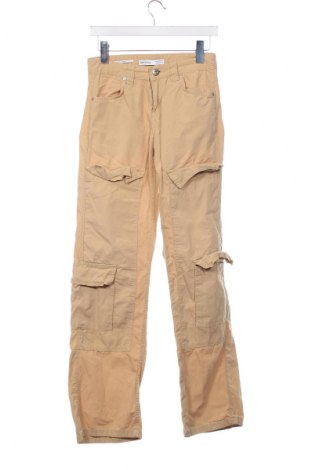 Damenhose Bershka, Größe XS, Farbe Beige, Preis € 6,99