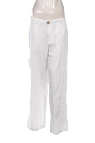 Pantaloni de femei Gina Tricot, Mărime M, Culoare Alb, Preț 83,99 Lei