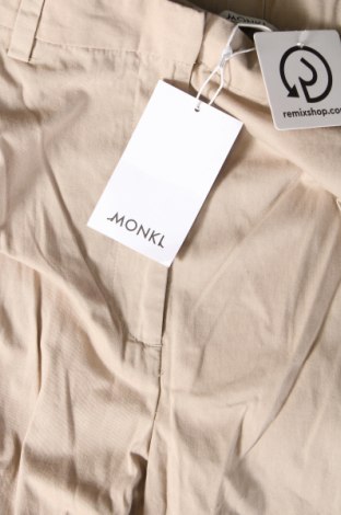 Pantaloni de femei Monki, Mărime L, Culoare Bej, Preț 57,49 Lei