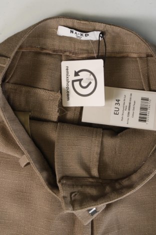 Damenhose NA-KD, Größe XS, Farbe Beige, Preis 14,99 €