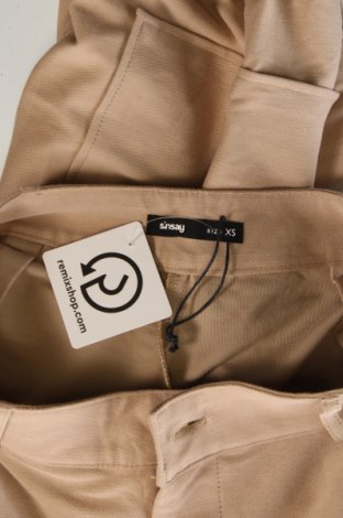 Damenhose Sinsay, Größe XS, Farbe Beige, Preis € 6,99