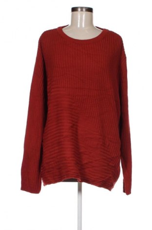 Γυναικείο πουλόβερ Laura Torelli, Μέγεθος 3XL, Χρώμα Κόκκινο, Τιμή 17,99 €