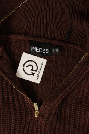 Damski sweter Pieces, Rozmiar M, Kolor Brązowy, Cena 52,99 zł