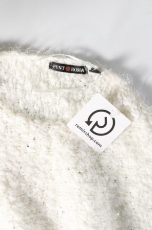 Damski sweter Punt Roma, Rozmiar L, Kolor Biały, Cena 52,99 zł