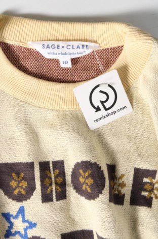 Damski sweter SAGE x CLARE, Rozmiar L, Kolor Żółty, Cena 45,99 zł