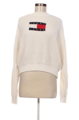 Damenpullover Tommy Jeans, Größe S, Farbe Ecru, Preis 57,49 €