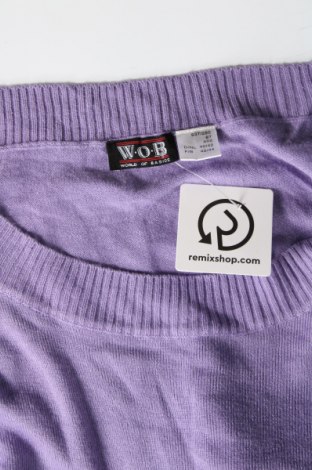 Damenpullover W.O.B. World Of Basics, Größe L, Farbe Lila, Preis 7,99 €