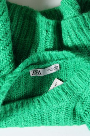 Damski sweter Zara, Rozmiar L, Kolor Zielony, Cena 34,99 zł