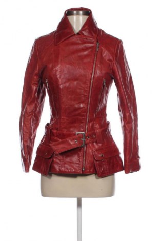 Damen Lederjacke, Größe M, Farbe Rot, Preis 67,79 €