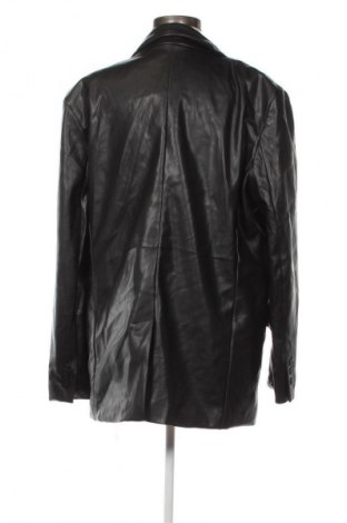 Damen Lederjacke Bershka, Größe L, Farbe Schwarz, Preis 18,99 €