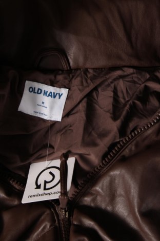 Γυναικείο δερμάτινο μπουφάν Old Navy, Μέγεθος M, Χρώμα Καφέ, Τιμή 38,79 €