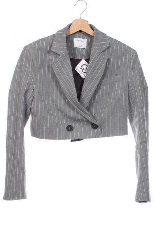 Damen Blazer Bershka, Größe XS, Farbe Grau, Preis 23,00 €