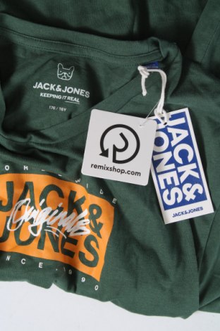 Детска блуза Jack & Jones, Размер 15-18y/ 170-176 см, Цвят Зелен, Цена 51,29 лв.