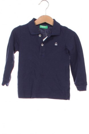 Детска блуза United Colors Of Benetton, Размер 12-18m/ 80-86 см, Цвят Син, Цена 51,29 лв.