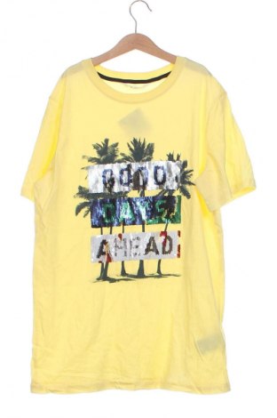 Dziecięcy T-shirt H&M, Rozmiar 14-15y/ 168-170 cm, Kolor Żółty, Cena 17,79 zł
