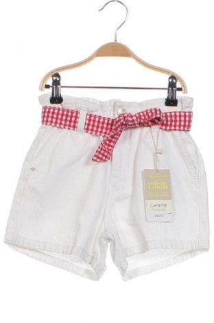 Детски къс панталон Mango, Размер 7-8y/ 128-134 см, Цвят Бял, Цена 12,99 лв.