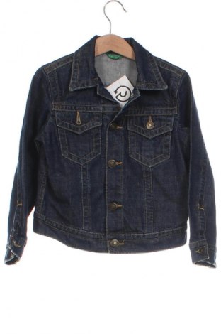 Kinder Jeansjacke United Colors Of Benetton, Größe 4-5y/ 110-116 cm, Farbe Blau, Preis 9,99 €