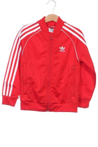 Детско спортно горнище Adidas Originals, Размер 6-7y/ 122-128 см, Цвят Червен, Цена 43,79 лв.