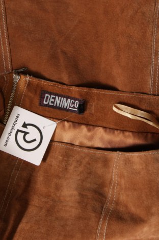 Fustă de piele Denim Co., Mărime M, Culoare Maro, Preț 96,49 Lei