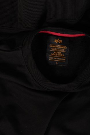 Ανδρική μπλούζα Alpha Industries, Μέγεθος L, Χρώμα Μαύρο, Τιμή 30,99 €