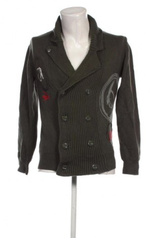 Herren Strickjacke Desigual, Größe M, Farbe Grün, Preis € 14,49