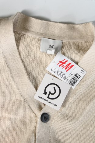 Jachetă tricotată de bărbați H&M, Mărime L, Culoare Bej, Preț 36,99 Lei