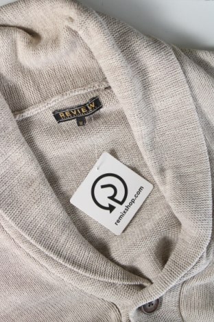 Herren Strickjacke Review, Größe M, Farbe Beige, Preis 16,49 €