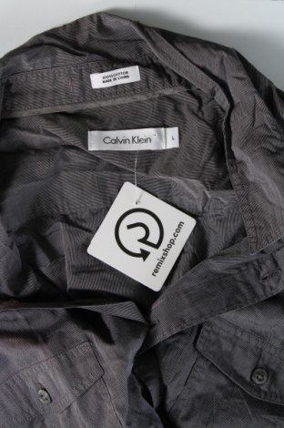 Cămașă de bărbați Calvin Klein, Mărime L, Culoare Gri, Preț 33,99 Lei