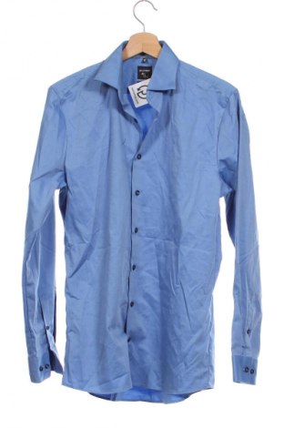 Ανδρικό πουκάμισο Olymp, Μέγεθος M, Χρώμα Μπλέ, Τιμή 34,29 €