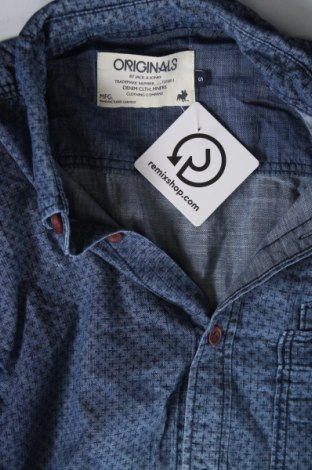 Herrenhemd Originals By Jack & Jones, Größe S, Farbe Blau, Preis € 23,99