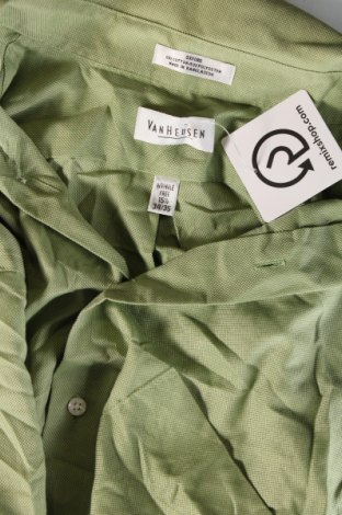 Cămașă de bărbați Van Heusen, Mărime M, Culoare Verde, Preț 14,99 Lei