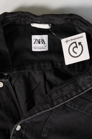 Мъжка риза Zara, Размер XL, Цвят Черен, Цена 34,00 лв.